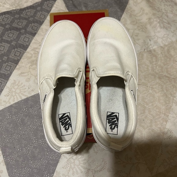 All White Slip-on Vans🤍 - Picture 12 of 12